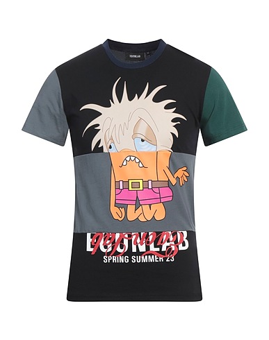 EGONLAB. T-Shirt Schwarz 100% Baumwolle
