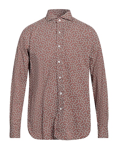 DOPPIAA Patterned shirt Brown 100% Cotton