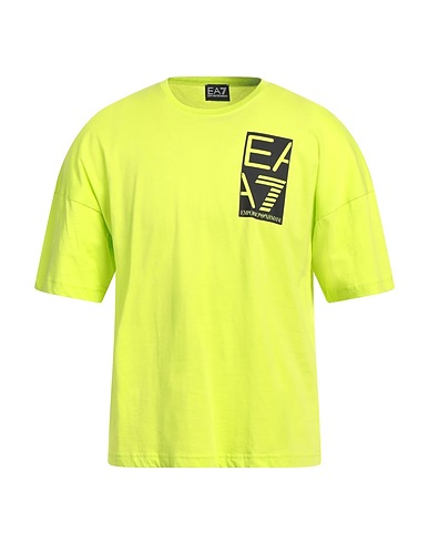 EA7 T-shirt Lime green 100% Cotton