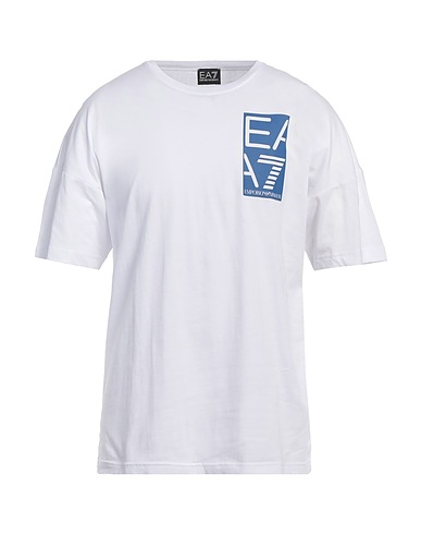 EA7 T-shirt Bianco 100% Cotone