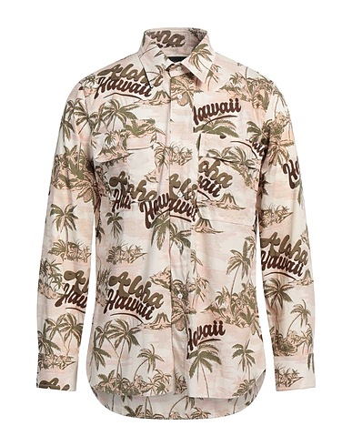 GABRIELE PASINI Camicia fantasia Beige 100% Cotone