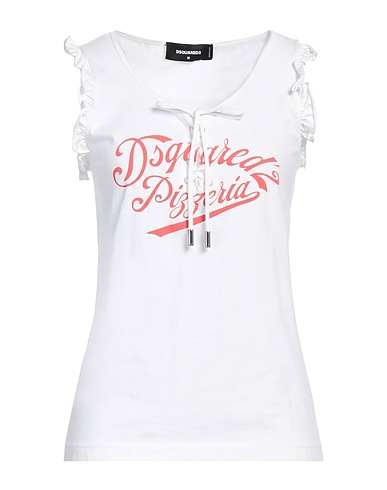 DSQUARED2 Top White 100% Cotton