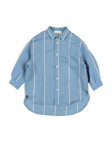 DOUUOD Patterned shirt BLU CHIARO 88% Viscose, 12% Polyester