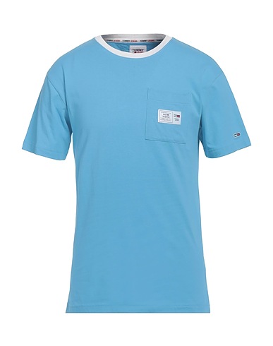TOMMY JEANS T-shirt Light blue 100% Cotton