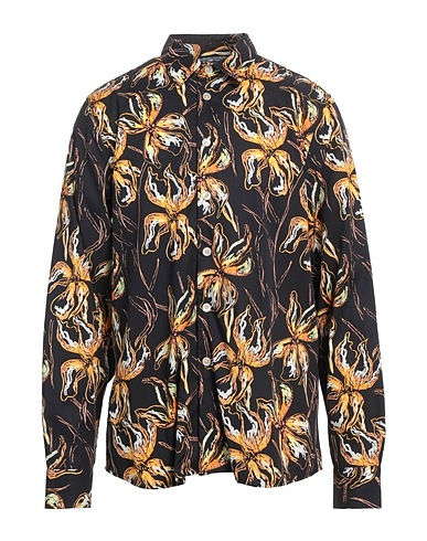 PS PAUL SMITH Patterned shirt Black 70% Lyocell, 30% Cotton