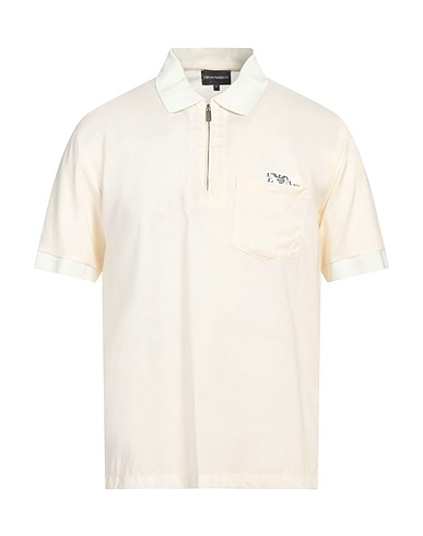 EMPORIO ARMANI Poloshirt Elfenbein 100% Schurwolle, Viskose, Polyamid, Elastan