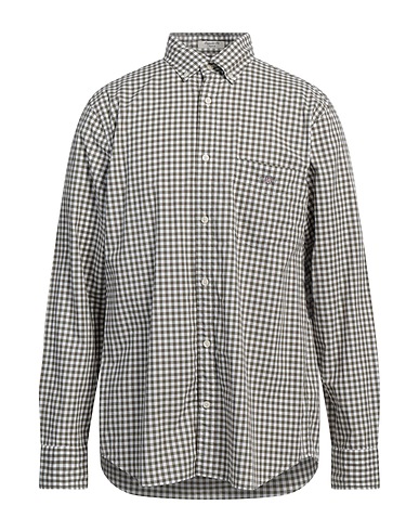 GANT Checked shirt Khaki 100% Organic cotton