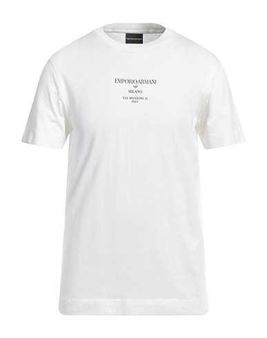EMPORIO ARMANI T-Shirt Weiß 100% Baumwolle