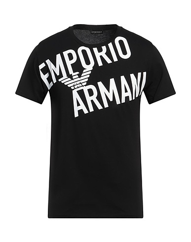 EMPORIO ARMANI 티셔츠 블랙 100% 코튼
