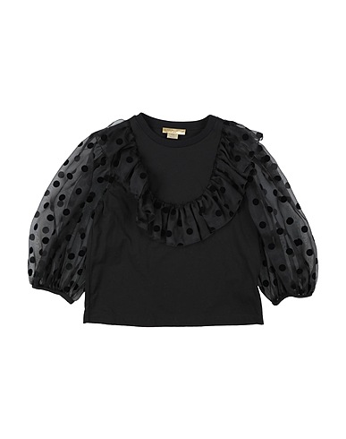 STELLA McCARTNEY KIDS Top Black 100% Cotton, Silk