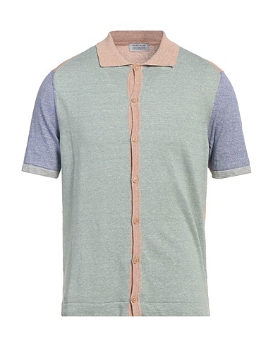 HERITAGE Linen shirt Light green 68% Linen, 32% Cotton