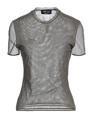 BLUMARINE Top Verde militare 82% Poliammide, 18% Elastan