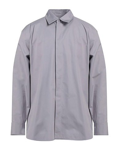 JIL SANDER Solid colour shirt Light grey 100% Cotton