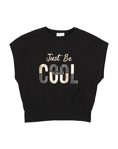 GAUDÌ T-shirt Black 95% Cotton, 5% Elastane