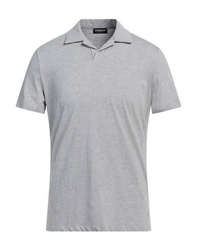 DONDUP Polo shirt Light grey 100% Cotton