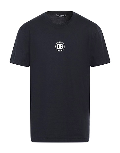 DOLCE&GABBANA Basic T-Shirt Midnight blue 100% Cotton
