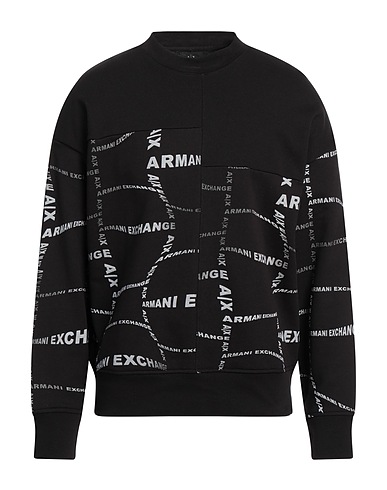 ARMANI EXCHANGE Felpa Nero 60% Cotone, 40% Poliestere, Elastan