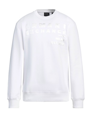 ARMANI EXCHANGE Sweatshirt White 85% Cotton, 15% Polyester