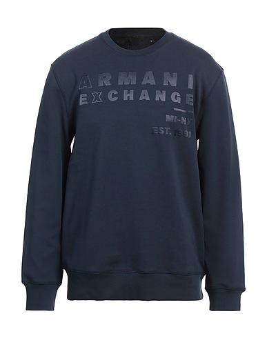 ARMANI EXCHANGE Sweatshirt Midnight blue 85% Cotton, 15% Polyester