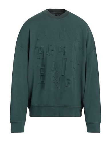 ARMANI EXCHANGE Felpa Verde scuro 54% Modal, 38% Poliestere, 8% Elastan