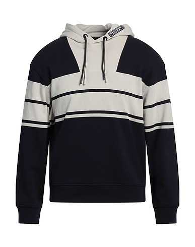 ARMANI EXCHANGE Hooded track jacket  Beige 100% Cotton, Polyester, Elastane