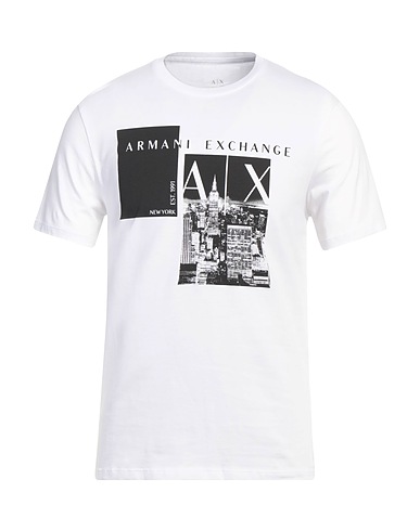 ARMANI EXCHANGE T-shirt Bianco 100% Cotone