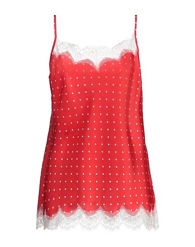 ERMANNO DI ERMANNO SCERVINO Camisole Red 100% Polyester, Cotton, Polyamide
