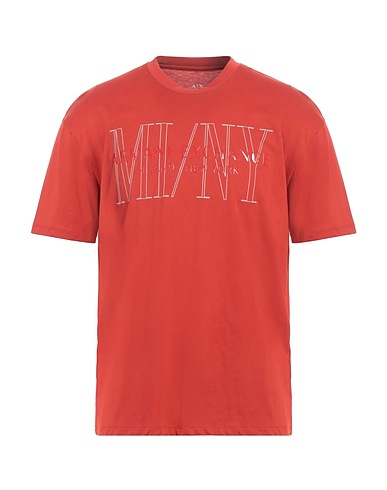 ARMANI EXCHANGE T-shirt Mattone 100% Cotone