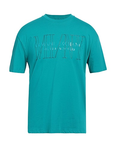 ARMANI EXCHANGE T-shirt Verde smeraldo 100% Cotone