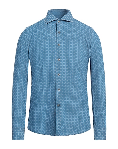 GHIRARDELLI Jeanshemd Blau 100% Baumwolle