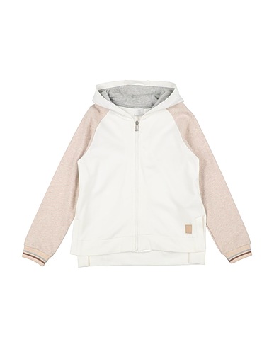ELEVENTY Hooded track jacket  White 100% Cotton