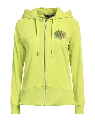 ARMANI EXCHANGE Felpa Verde lime 100% Cotone, Elastan