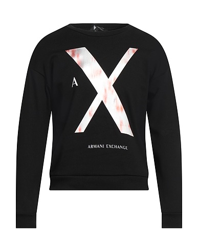 ARMANI EXCHANGE Sweatshirt Black 60% Cotton, 40% Polyester, Elastane