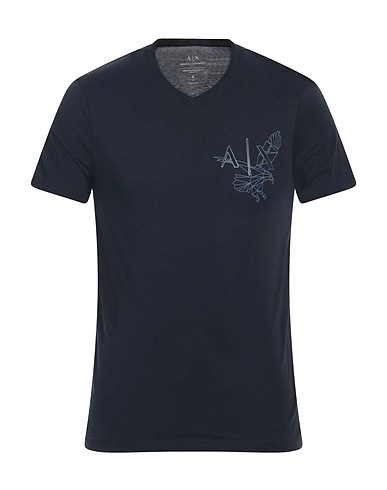 ARMANI EXCHANGE T-shirt Navy blue 100% Cotton