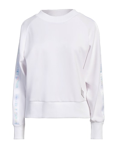 ARMANI EXCHANGE Sweatshirt White 48% Polyester, 48% Modal, 4% Elastane, Cotton