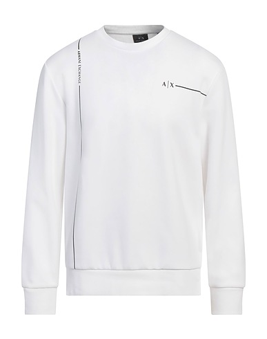 ARMANI EXCHANGE Sweat-shirt Blanc 59% Coton, 41% Polyester, Élasthanne