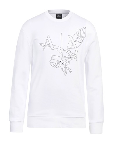 ARMANI EXCHANGE Sweatshirt White 100% Cotton, Elastane
