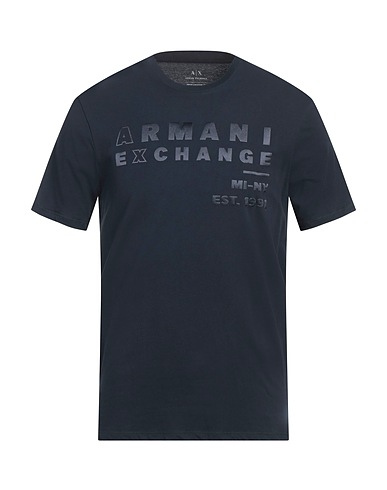 ARMANI EXCHANGE T-shirt Midnight blue 100% Cotton