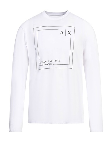 ARMANI EXCHANGE Ｔシャツ ホワイト コットン 100%