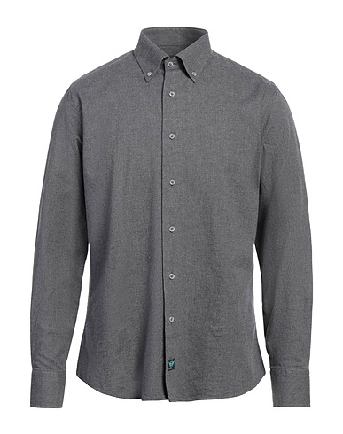 BROUBACK Solid colour shirt Lead 100% Cotton