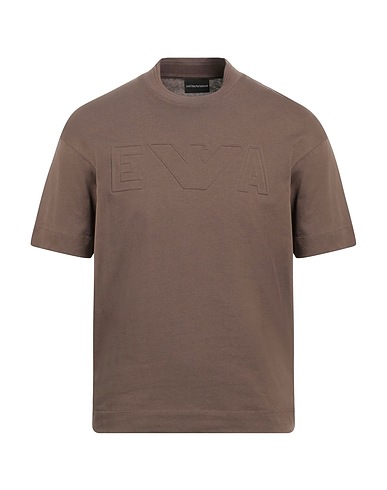 EMPORIO ARMANI T-shirt Brown 100% Cotton