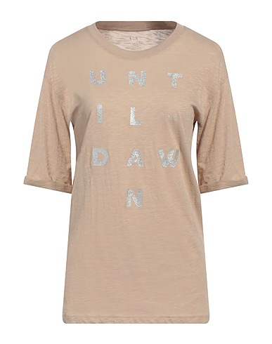 ARMANI EXCHANGE T-shirt Beige 100% Cotton