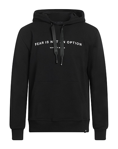 WHY NOT BRAND Hooded track jacket  Black 100% Cotton