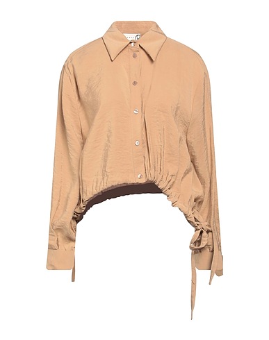 HAVEONE Solid color shirts & blouses Sand 82% Modal, 18% Polyester