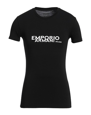 EMPORIO ARMANI Undershirt UNDERWEAR Black 95% Cotton, 5% Elastane