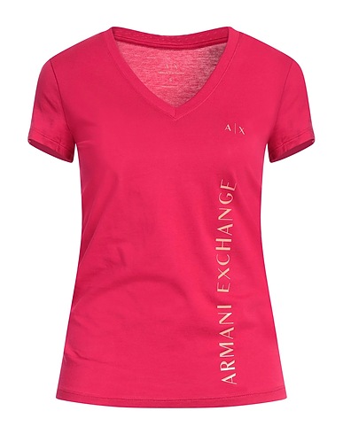 ARMANI EXCHANGE T-shirt Magenta 100% Cotton