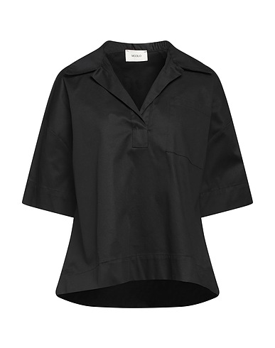 VICOLO Top Nero 97% Cotone, 3% Elastan