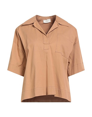 VICOLO Top Camel 97% Cotton, 3% Elastane