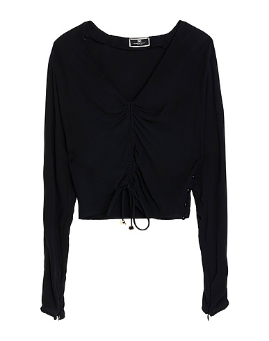 ELISABETTA FRANCHI Top Schwarz 100% Viskose