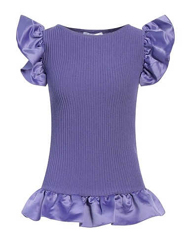 OPÉRA SPORT Pullover Viola 75% Lana riciclata, 25% Seta riciclata, Seta